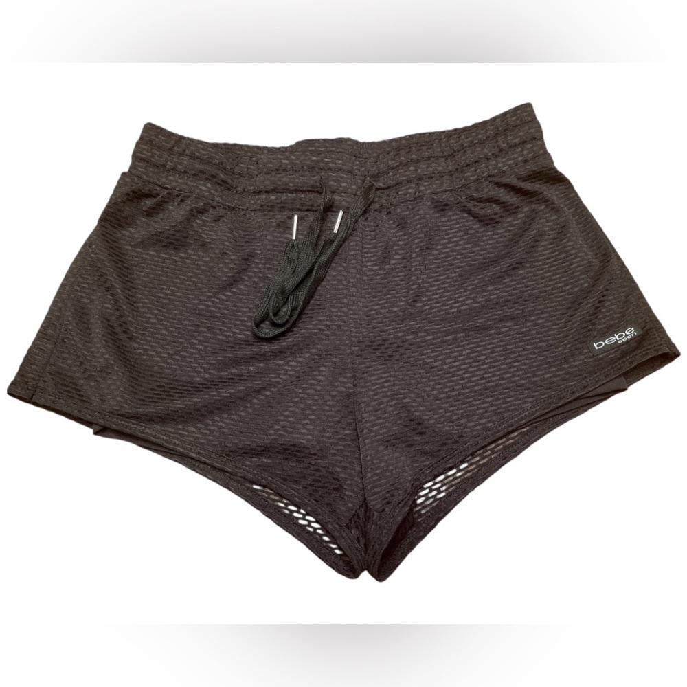 Bebe Sport Black Athletic Running Shorts Size S